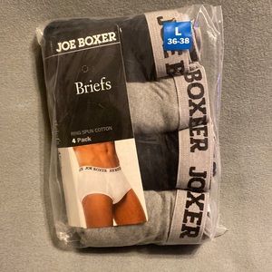 NWT Joe Boxer brand Briefs, 4 pair, Size Large